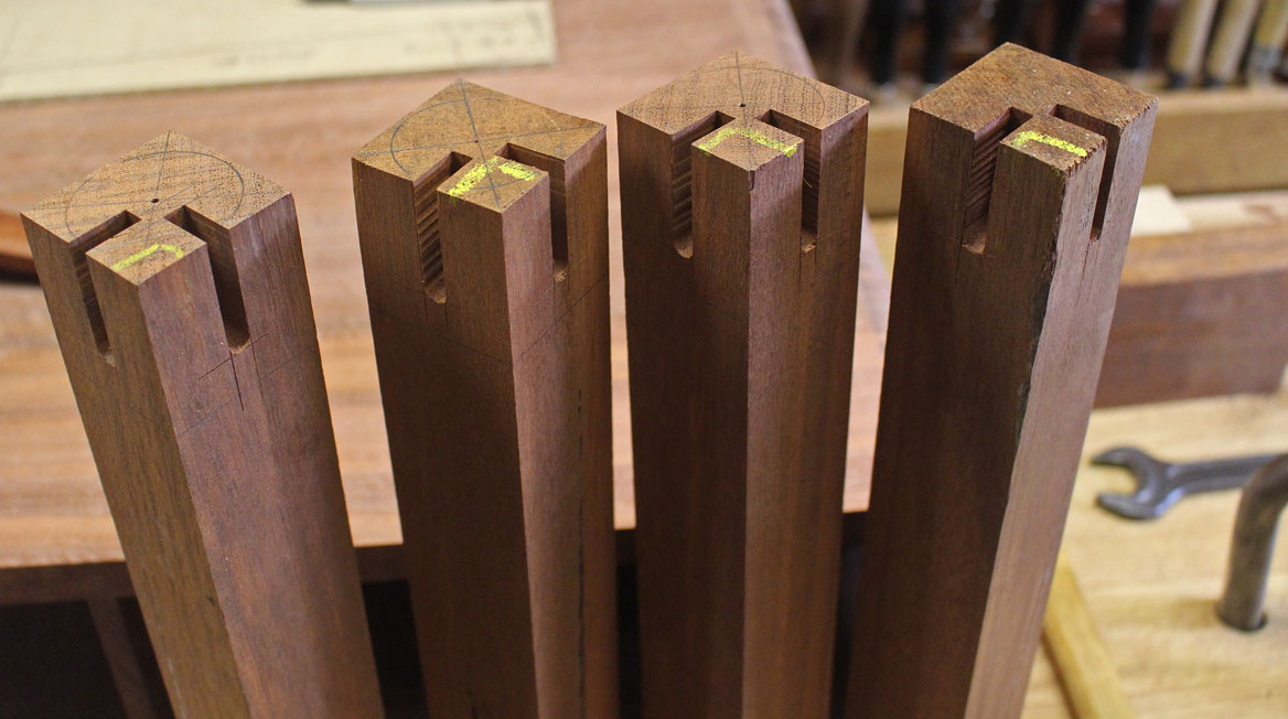 Procedure advice for angled mortise/tenon