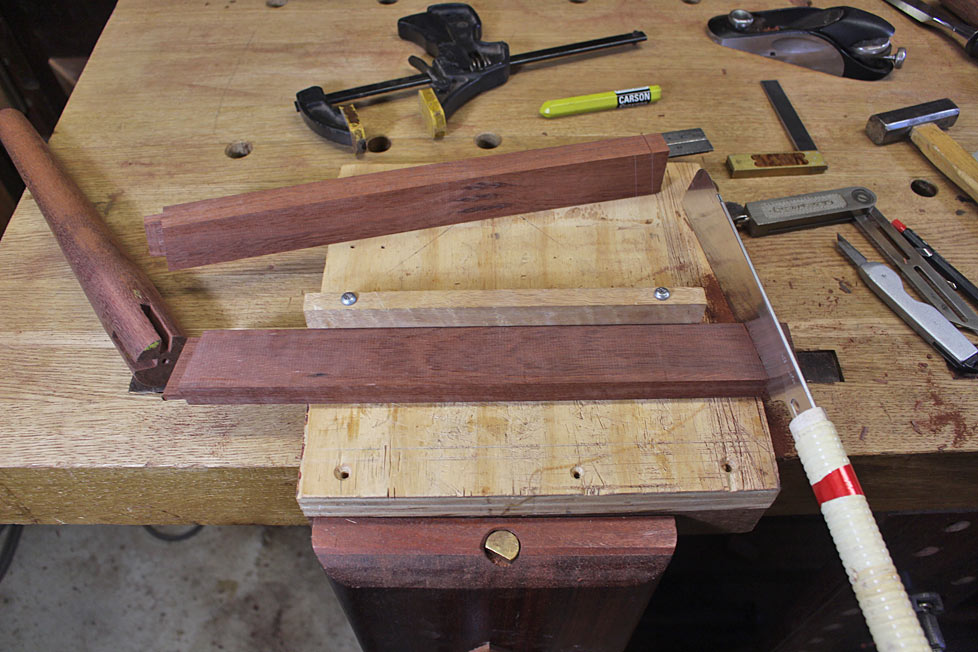 Procedure advice for angled mortise/tenon